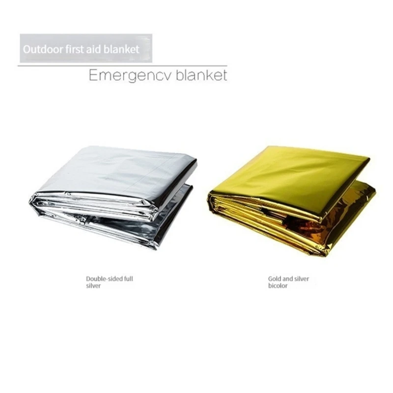 

Outdoor Survival Blanket 82x63Inch Emergency Mylar Thermal Blankets for for Camping Kit Hiking Outdoor Survival Supplies