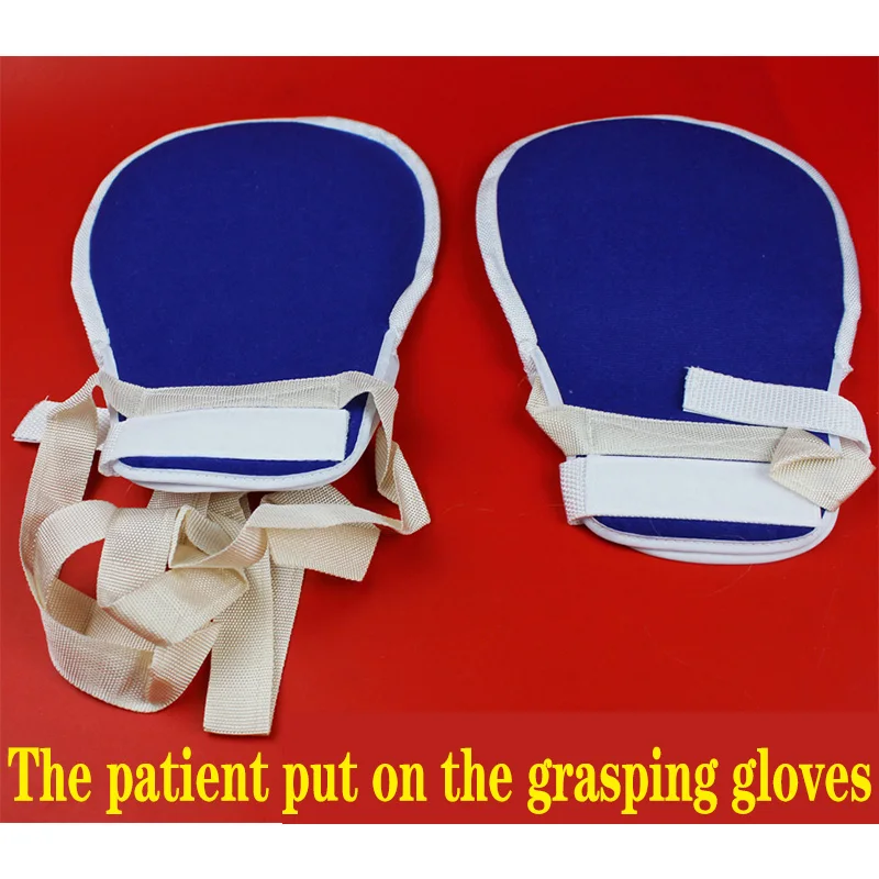 

Household nursing wrist restraint belt pure cotton restraint gloves patient self injury scratch embedded anti grasping plate bel