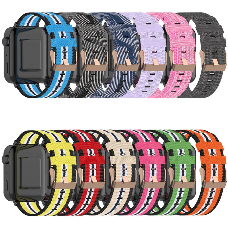 

Soft Nylon Strap For Fitbit Versa 2 / Versa 1/Versa Lite Band Watchband Bracelet For Fitbit Blaze Wristbands Metal Buckle