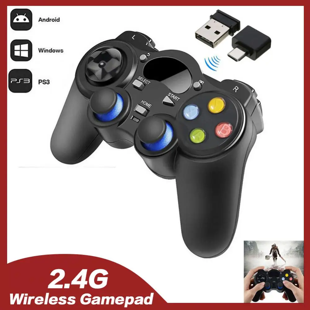 

2.4G Wireless Gamepad Game Controller With Adapter Mobile Trigger Gamepad Joystick Slim Portable Game Controller For Ps3 Android
