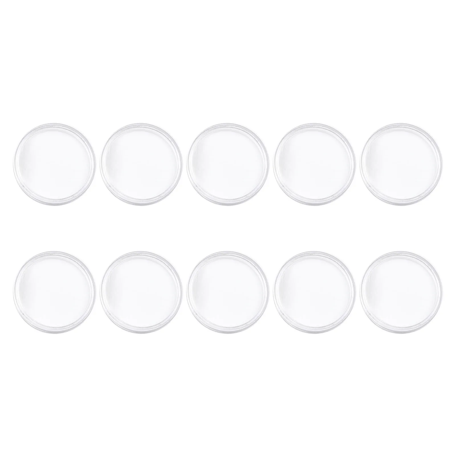 

100Pcs 41mm Transparent Plastic Coin Holder Coin Collecting Box Case For Coins Storage Capsules Protection Boxes Container