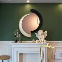 Round Large Full Body Mirror Shower Vanity Toilet Magnifying Shaving Big Mirror Irregular Full Size Espelho Home Improvement