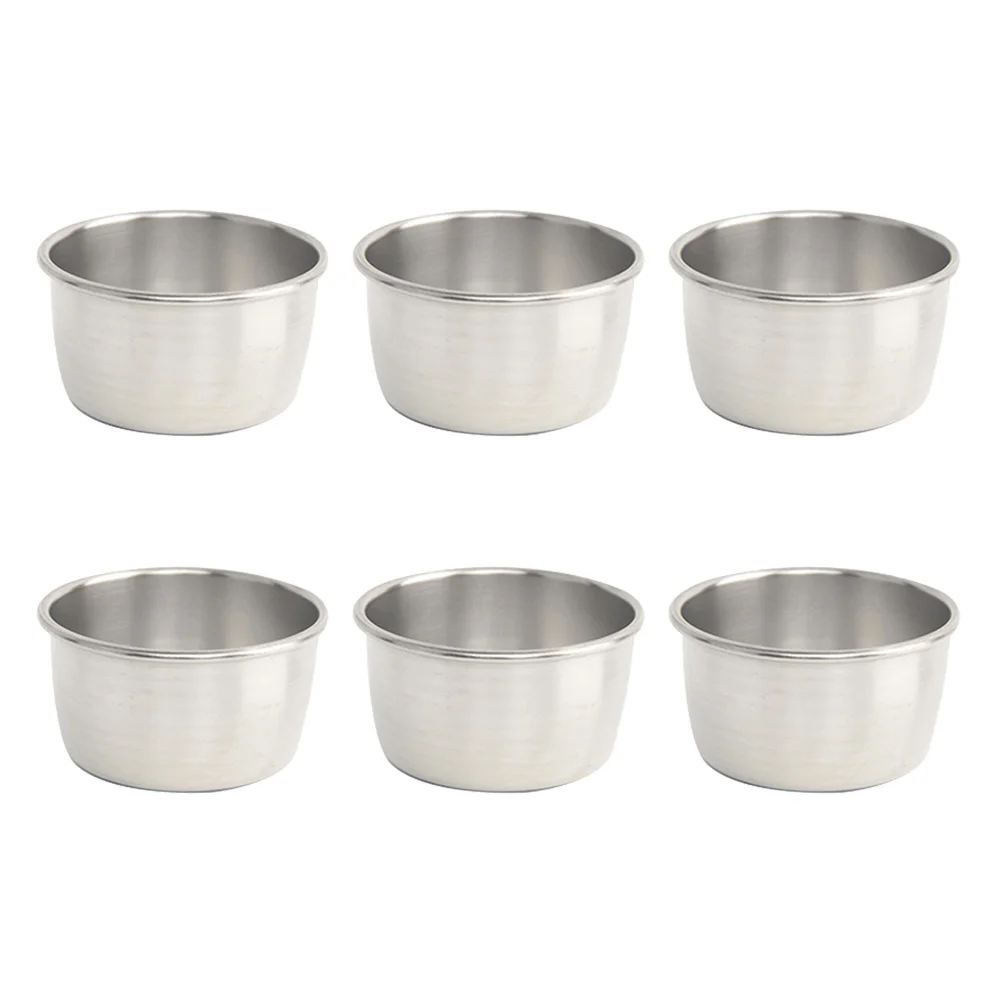 

Sauce Cups Steel Metal Bowl Container Condiment Serving Cup Jus Dipping Individual Gravy Saucers Stainless Seasoning Condiemnt