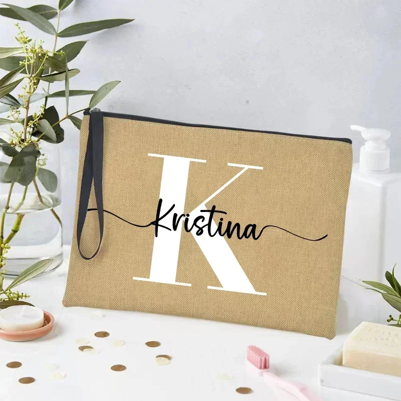 

Канвасная косметичка с именем