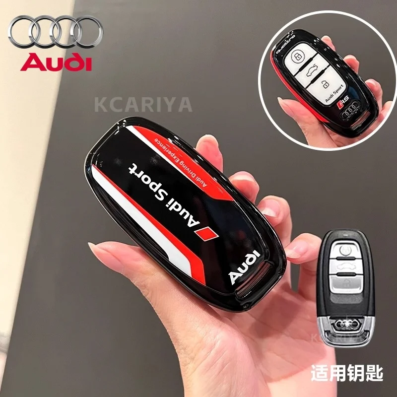 

Чехол для автомобильного ключа, брелок для Audi A1 A3 8V A4 B8 B9 A5 A6 C7 A7 A8 Q3 Q5 Q7 S4 S6 S7 S8 R8 TT, аксессуары для ключей без ключа