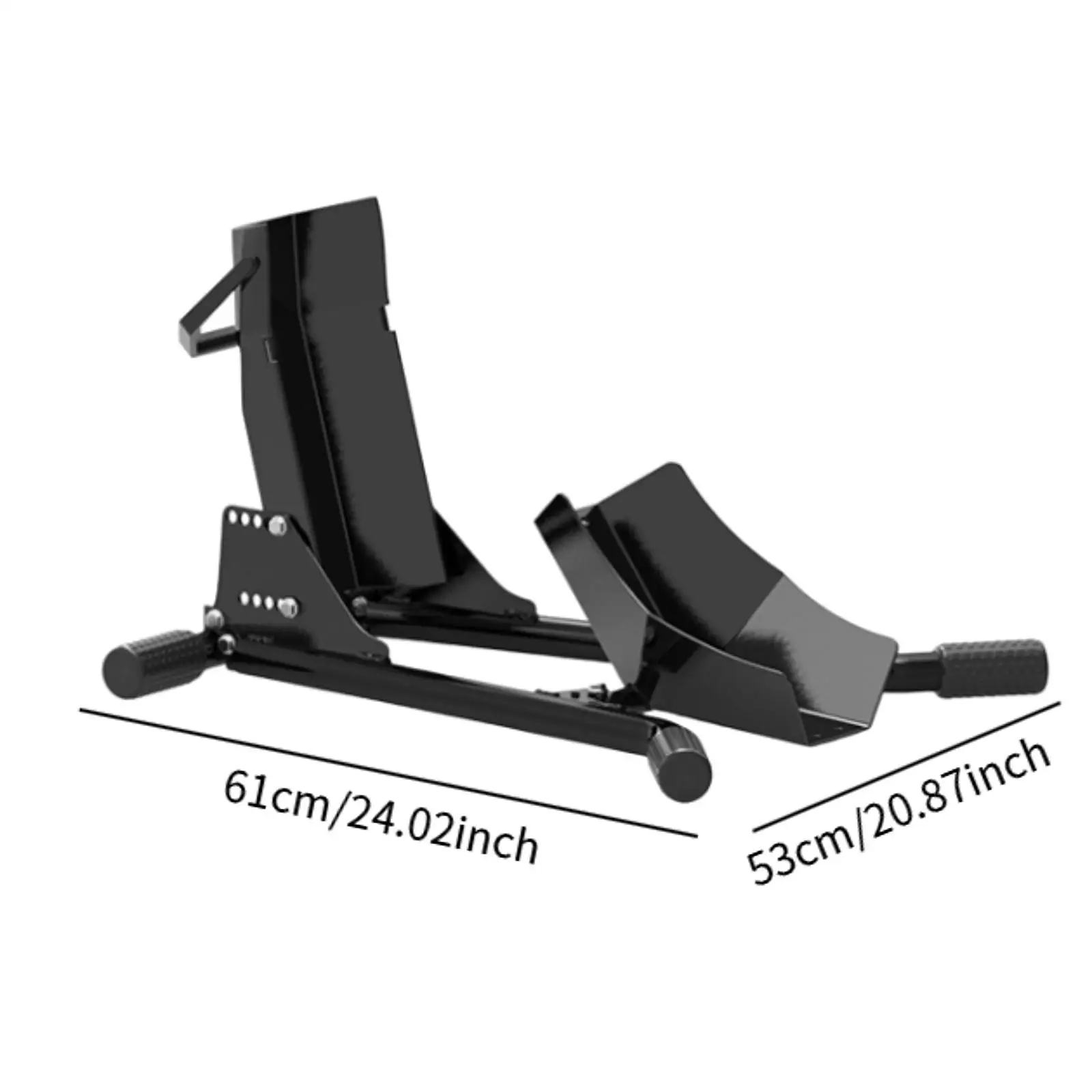 Wheel Stand Motorcycle Lift Jack Metal Heavy Duty Compatible Professional Sturdy Repairing Tool Chock