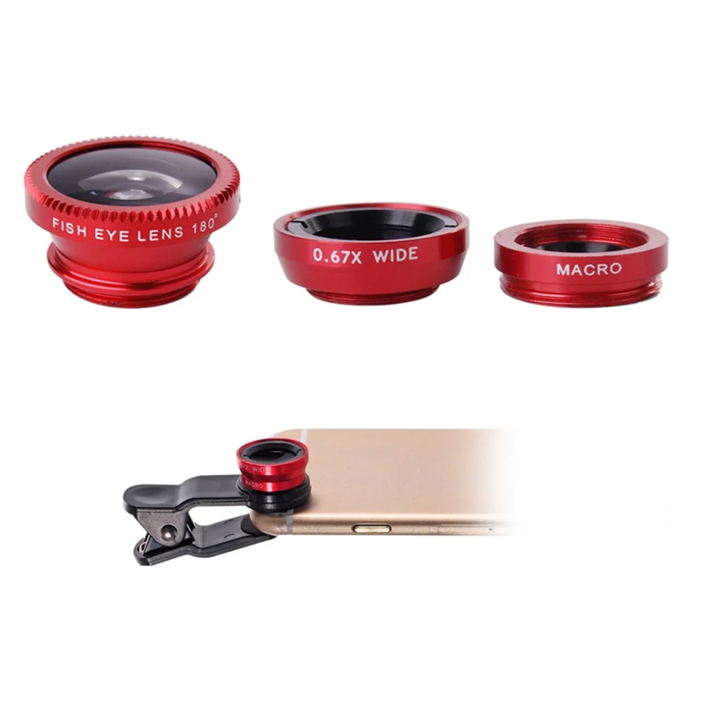 

Lens Camerafisheyefish Eye Macro Cellphone Mobile Universal Angle Cell Copedvictelephotoon Wide Clip Kit