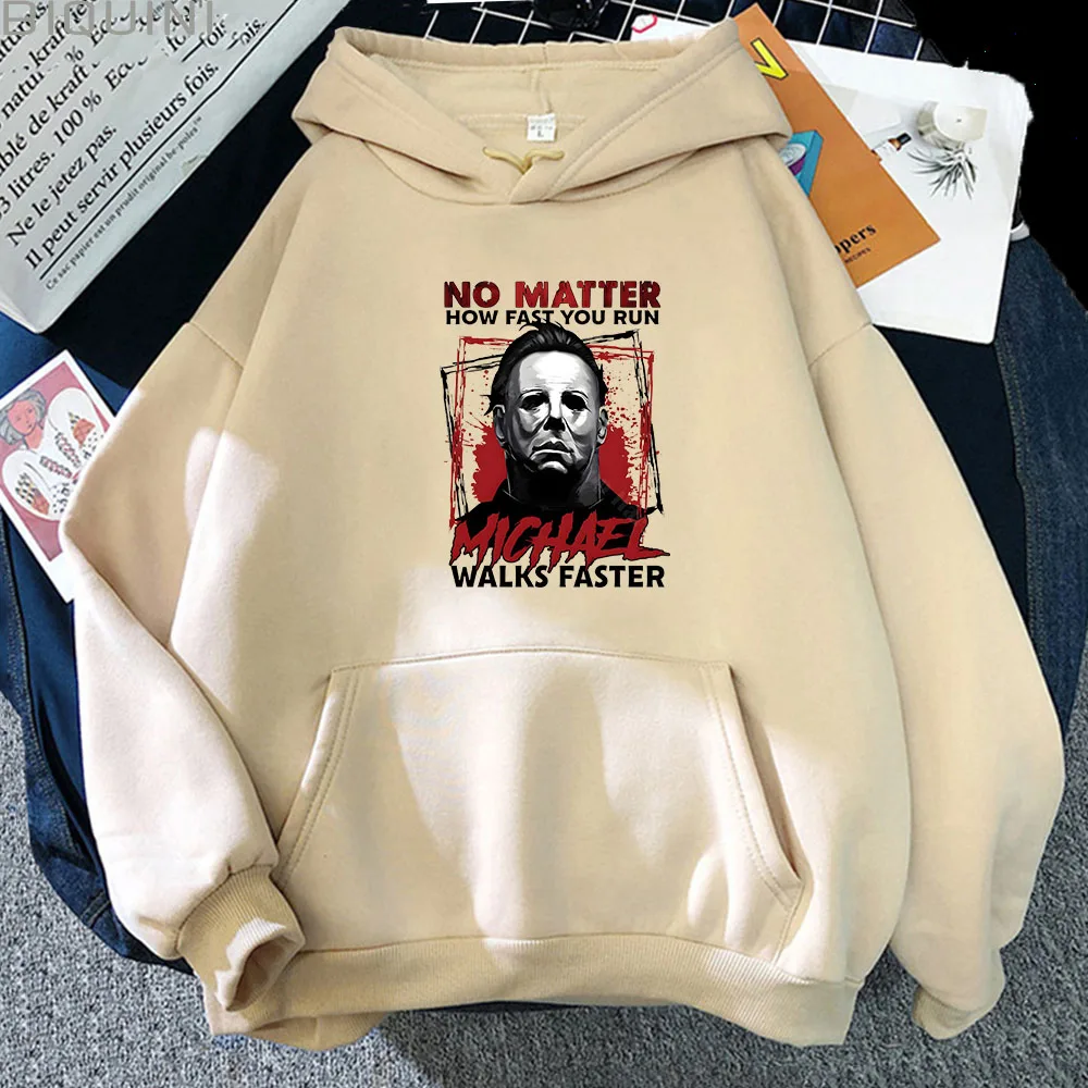 

Michael Myerss Haddonfield High School Men's Winter Coats Loose Casual Pullovers Comfortable Prevalent Sweatshirts Photo Booth