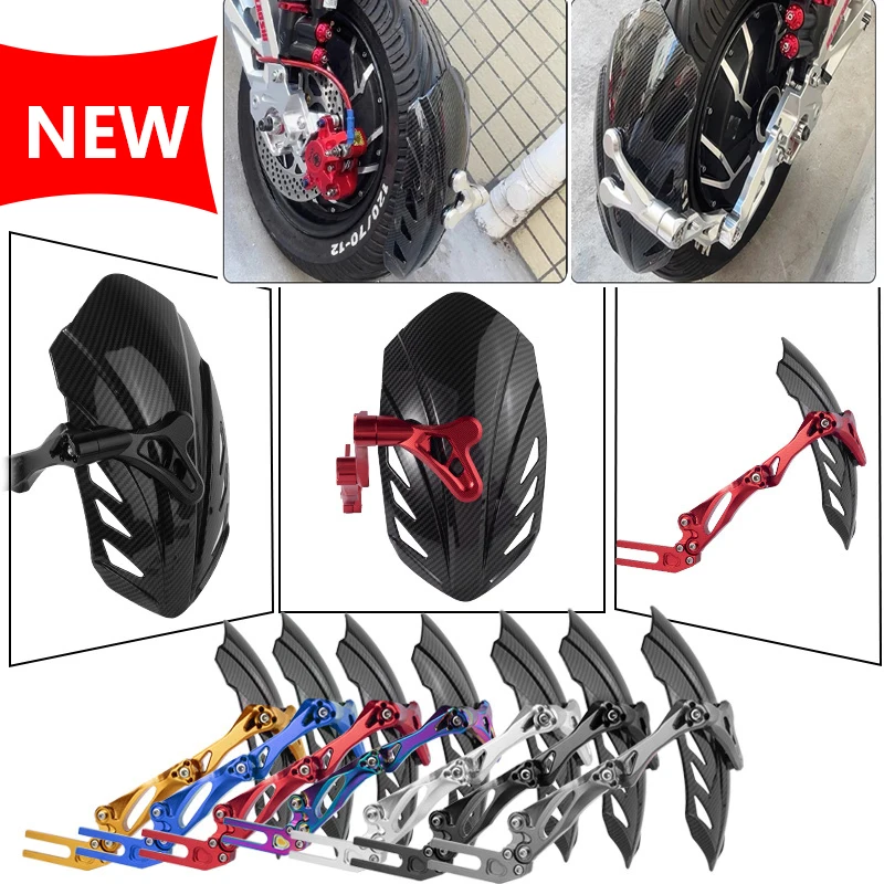 

For N1S U+b M2 M3 NGT Universal Motorcycle Rear Wheel Cover Universal Mud Splash Guard Thicken CNC Fender Fit for electromobile