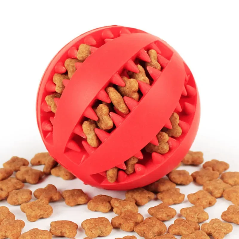 

2023NEW Soft Pet Dog Toys Toy Funny Interactive Elasticity Ball Dog Chew Toy For Dog Tooth Clean Ball Food Extra-tough Rubber Ba
