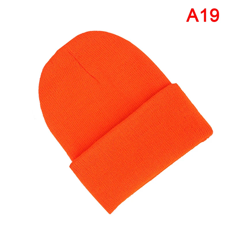 Однотонная вязаная шапка с черепом зимние теплые облегающие шапки манжетами для