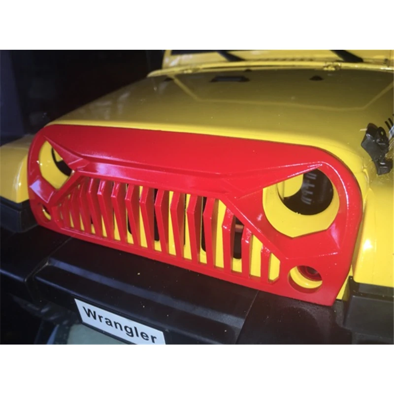 

Черная нейлоновая передняя решетка воздухозаборника «зола» для автомобилей KYX Jeep Wrangler в масштабе 1:10, оболочка для автомобиля, колесная база...
