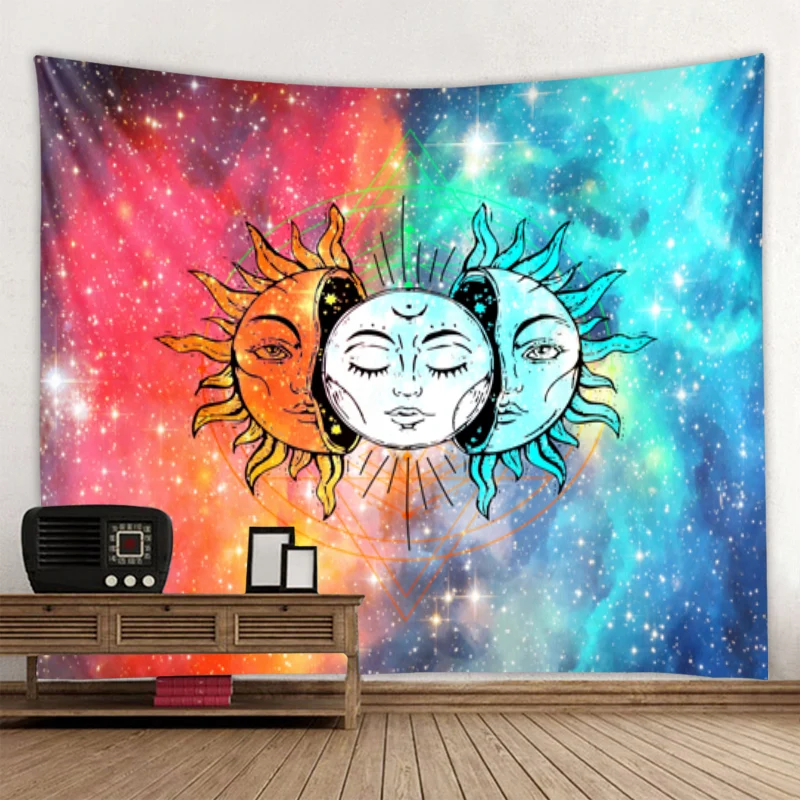 Гобелен с мандалой в богемном стиле декоративное одеяло арт-деко занавеска для