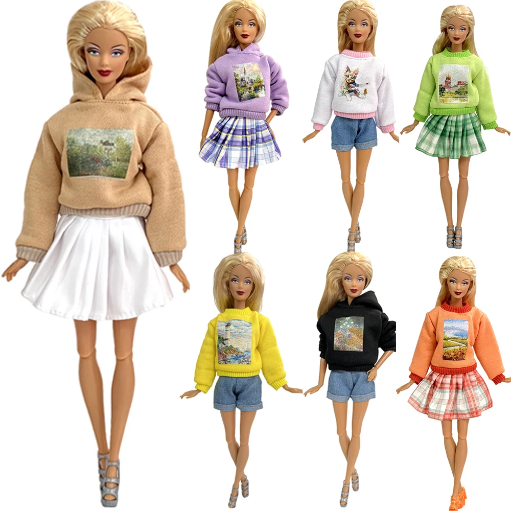 NK 1 шт. красивое длинное пальто Хлопковое платье для куклы Барби одежда зимняя