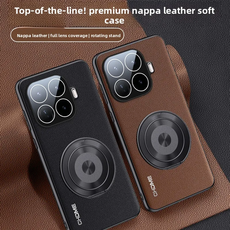 Фото Магнитный чехол для Xiaomi 17T/15T Pro 360 °   Вращающаяся подставка, роскошный кожаный чехол для Mi 17 T Pro, противоударный бампер Funda №2