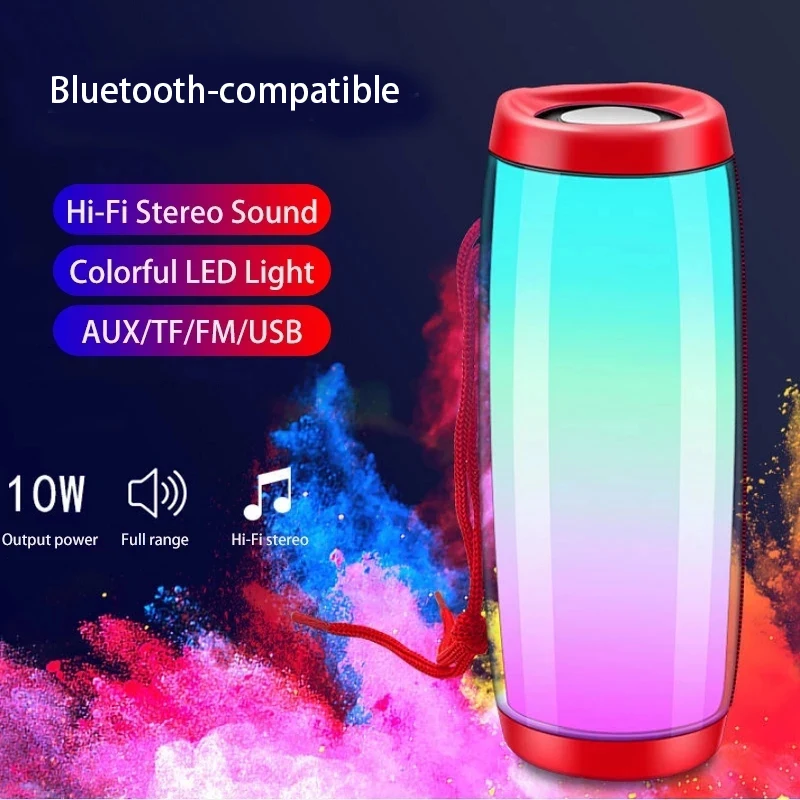 Беспроводная Bluetooth-колонка Портативная колонка звуковая уличный бас HIFI TF FM-радио