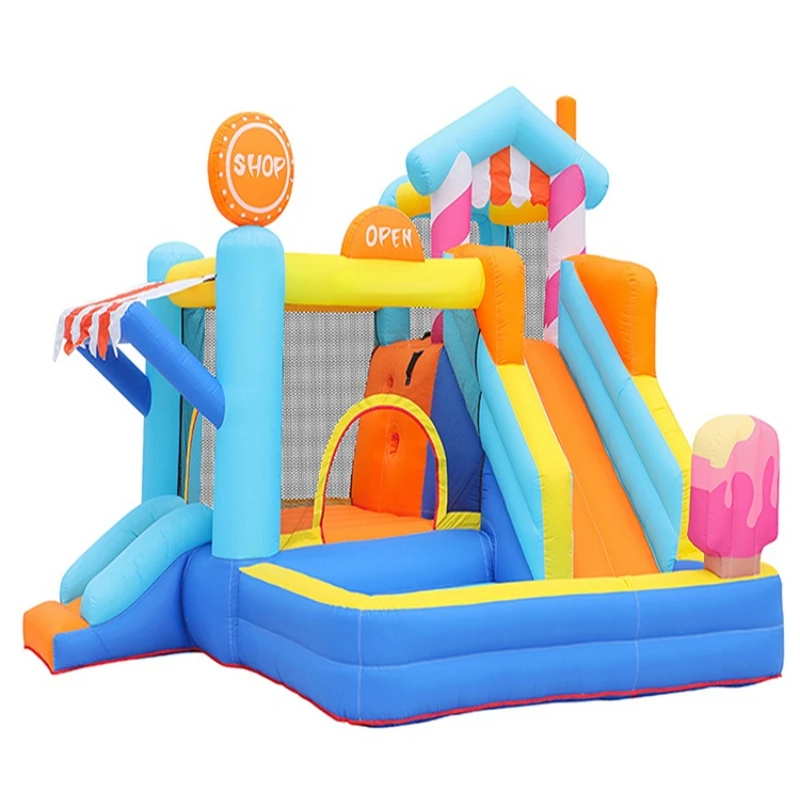 

Small Indoor Trampoline In Inflatable Castle; Domestic Children Trampoline.