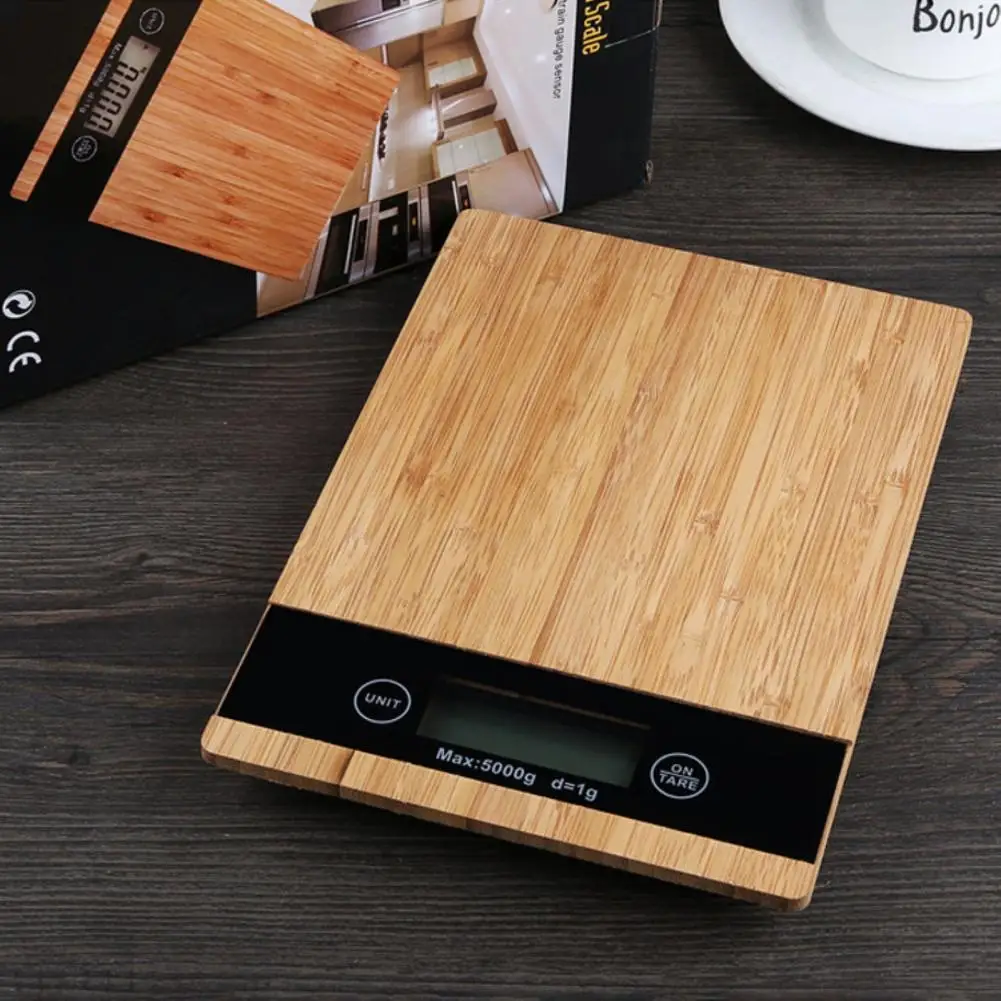 

Digital Kitchen Scale Electronic Precision Wood Scale From 1 Gram To 5kg 5000 Grams GR Kilos Kg Food Scale Digital