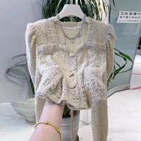 2022 spring and autumn new fashion square collar comfortable casual lace puff sleeve shirt women fashion top trend luxuryclothes