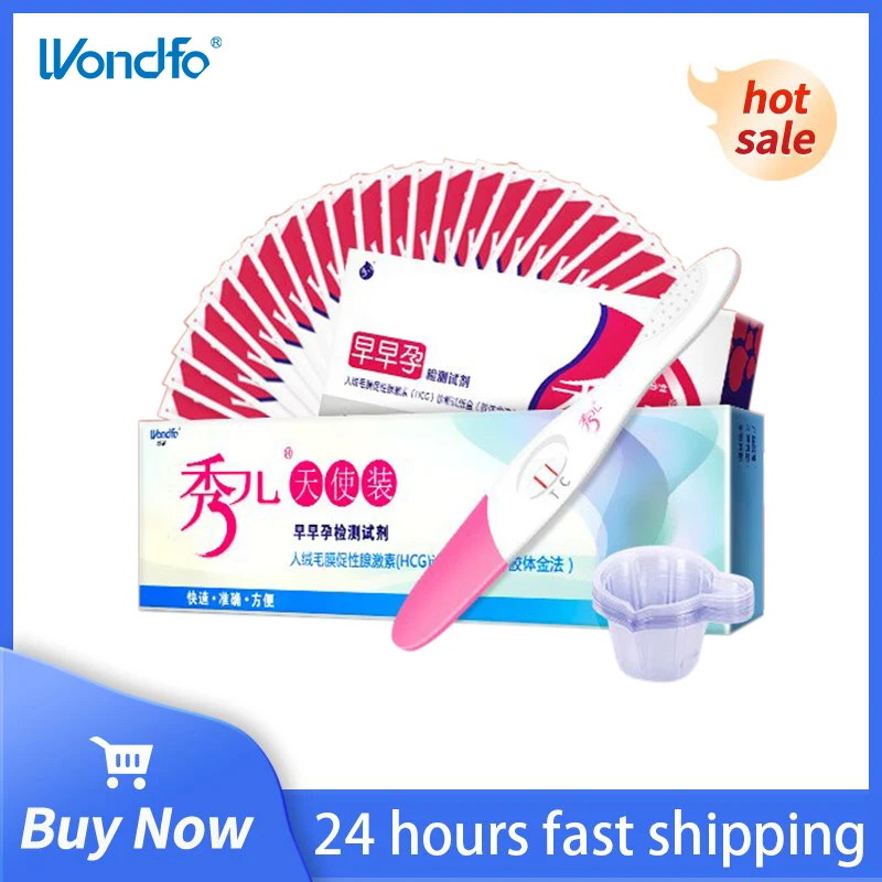 10pcs Pregnancy HCG Urine Test Ome Private Early Pregnancy Urine Midstream Rapid Test Pregnancy Test For Women