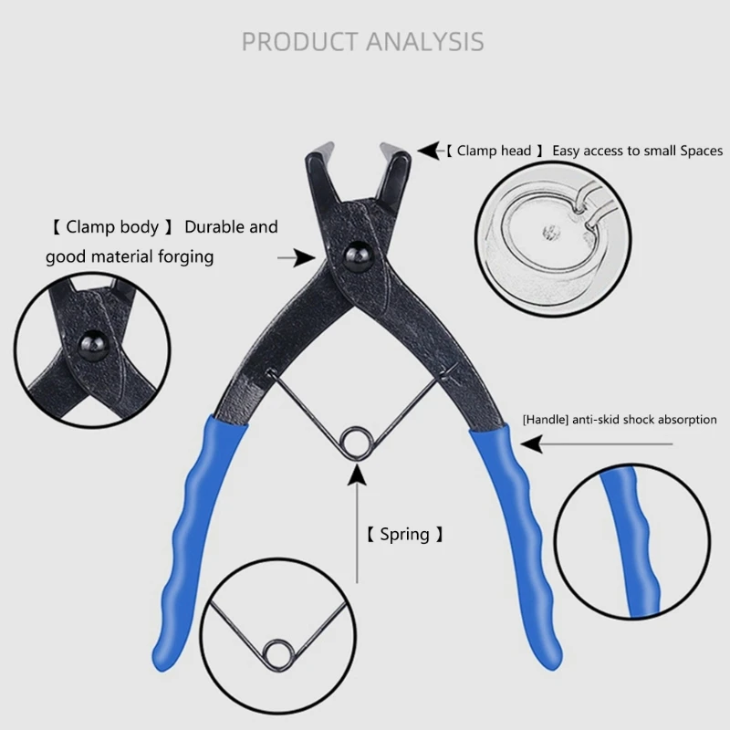 

U90C Heavy-duty Cylinder Snap Ring Pliers Internal Ring Remover Retaining Circlip Pliers 90 Degrees Bending Pliers Long Nose