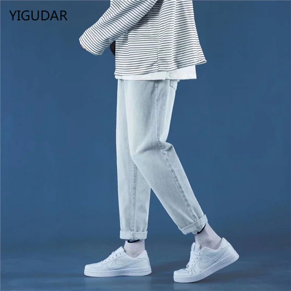 

Spring Summer Baggy Jeans Men Hip Hop Streetwear Harem Pants Fashion Embroidery Stretch Cotton Casual Jogger Jeans jeans for men