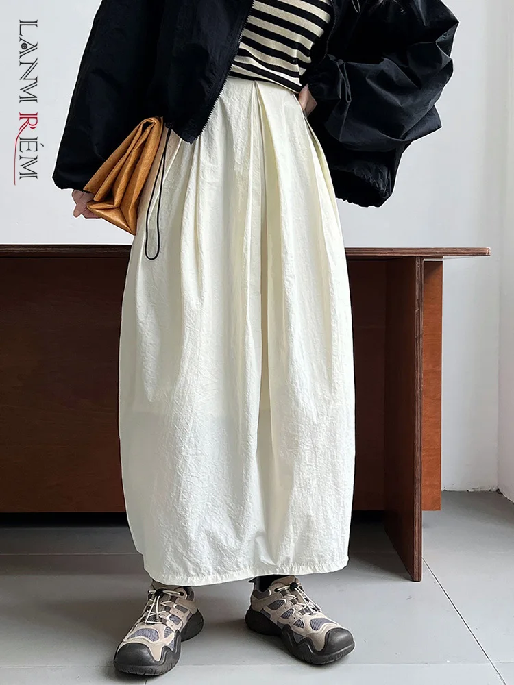 

Юбка-трапеция Женская средней длины с высокой талией и разрезом