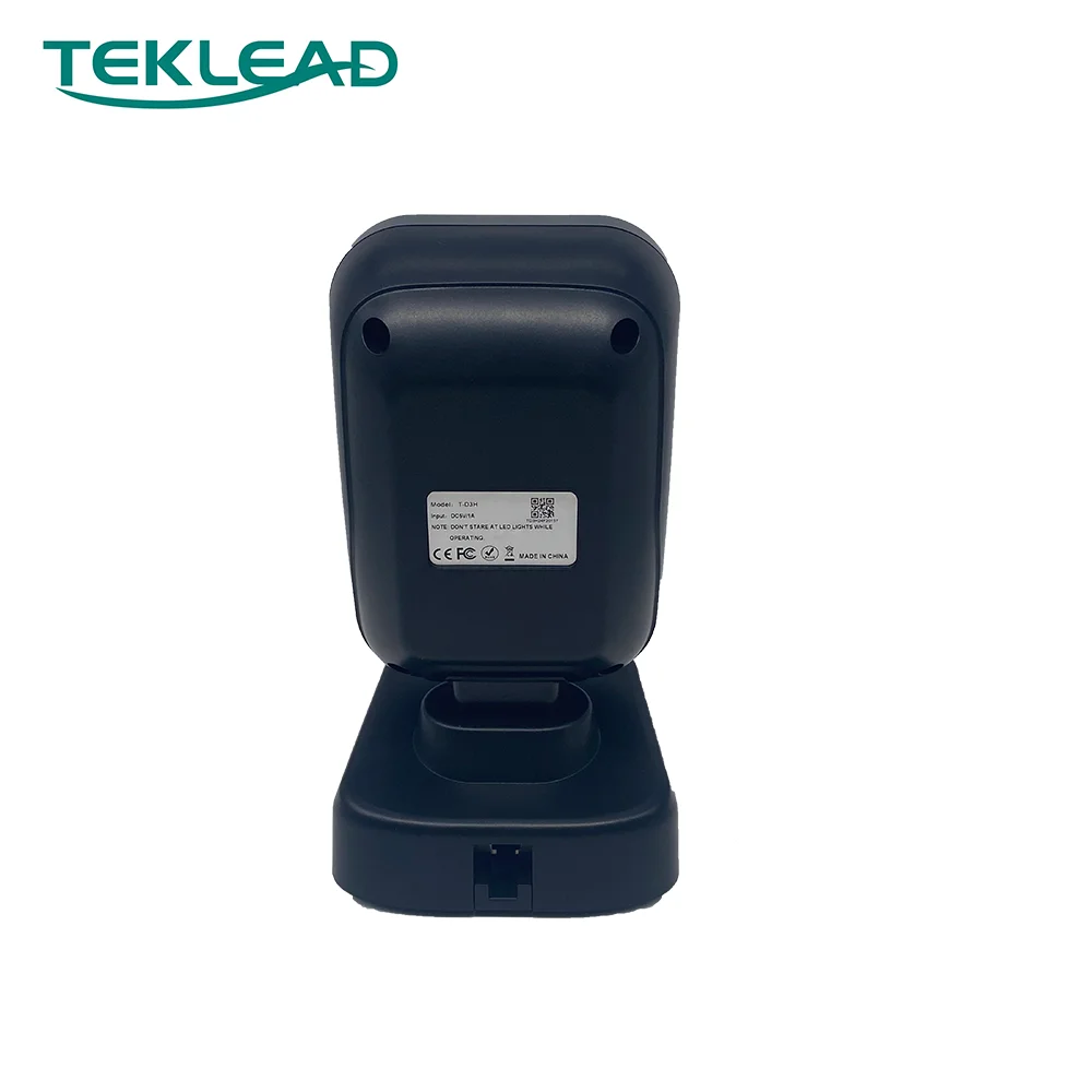 Фото TEKLEAD 2D настольный сканер штрих-кода, быстрая скорость, 1 миллион пикселей, 2D настольный сканер штрих-кода для розничного магазина супермаркета №3