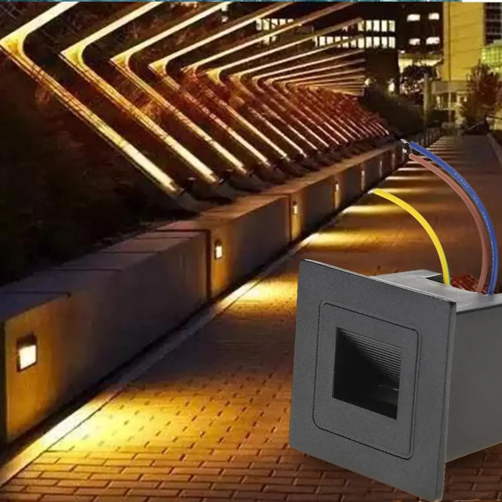 

Recessed LED Stair Wall Light IP65 2400-6400K Waterproof AC 85V- 265V Outdoor Indoor Home Step Corner Night Lamp