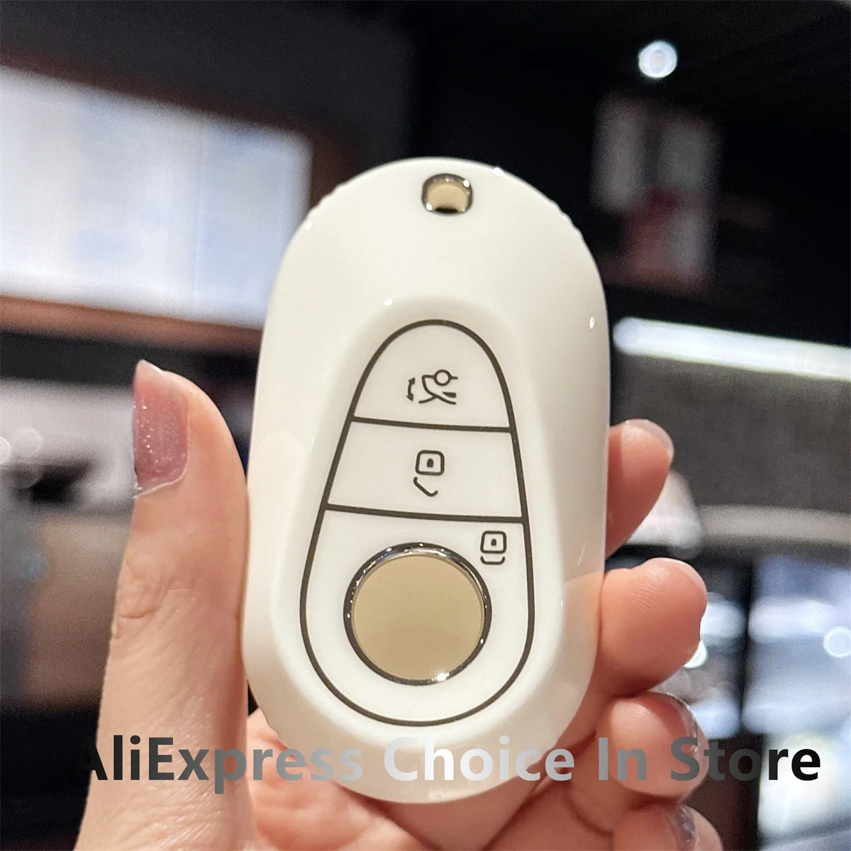 Прозрачный чехол для ключа Mercedes Benz C S GLC EQE EQS 300 350 450 500 560 580 AMG