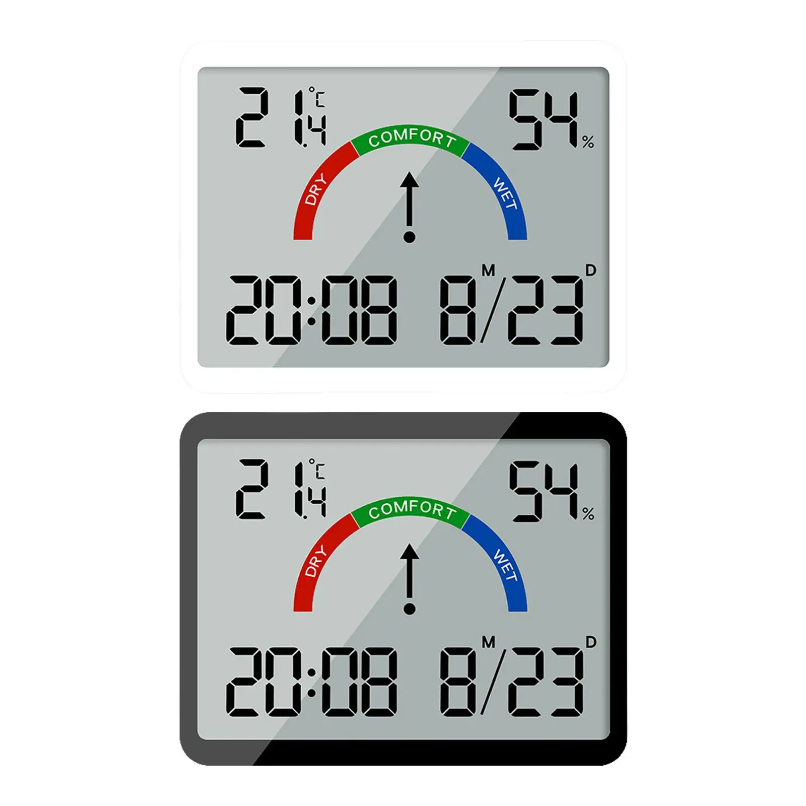 

Digital Indoor Hygrometer Desktop Temperature Weather Station Snooze Room Thermometer for Bedroom Office Greenhouse Home