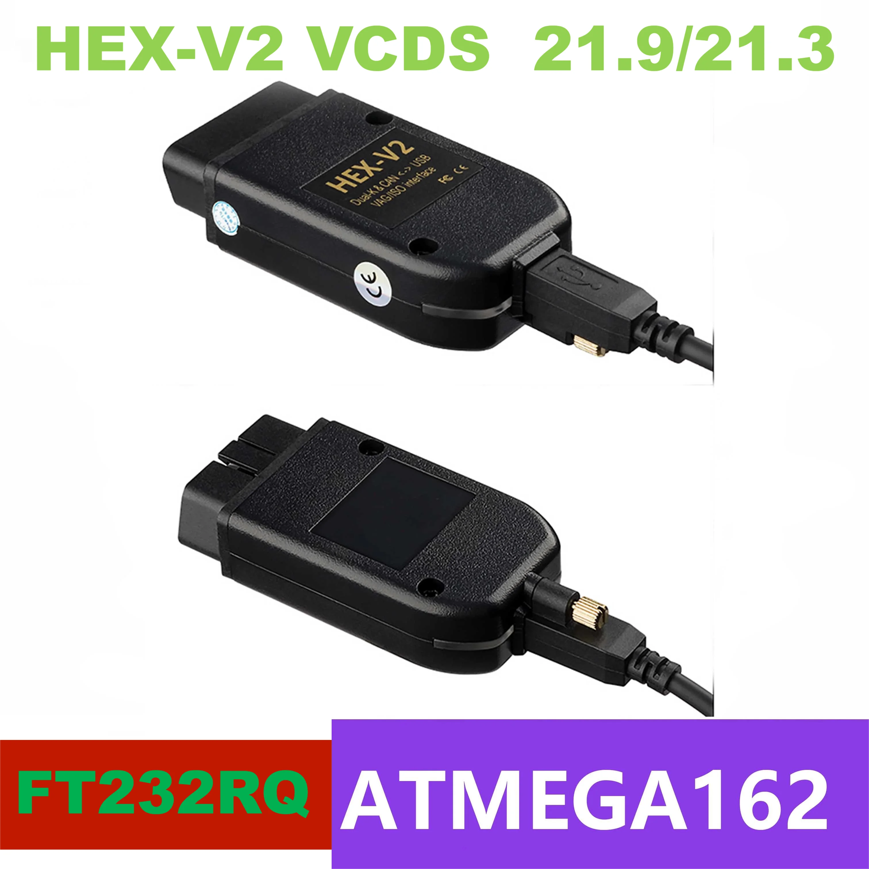 

VAG COM 21.9 VAGCOM 21.3 VC-DS HEX CAN USB Interface FOR VW AUDI Skoda Seat VAG 20.4 Multi-Language ATMEGA162+16V8+FT232RQ