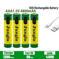 fast charging 1 5vaaa lithium ion battery with 4800mah capacity and usb rechargeable lithium usb battery for toy keyboard