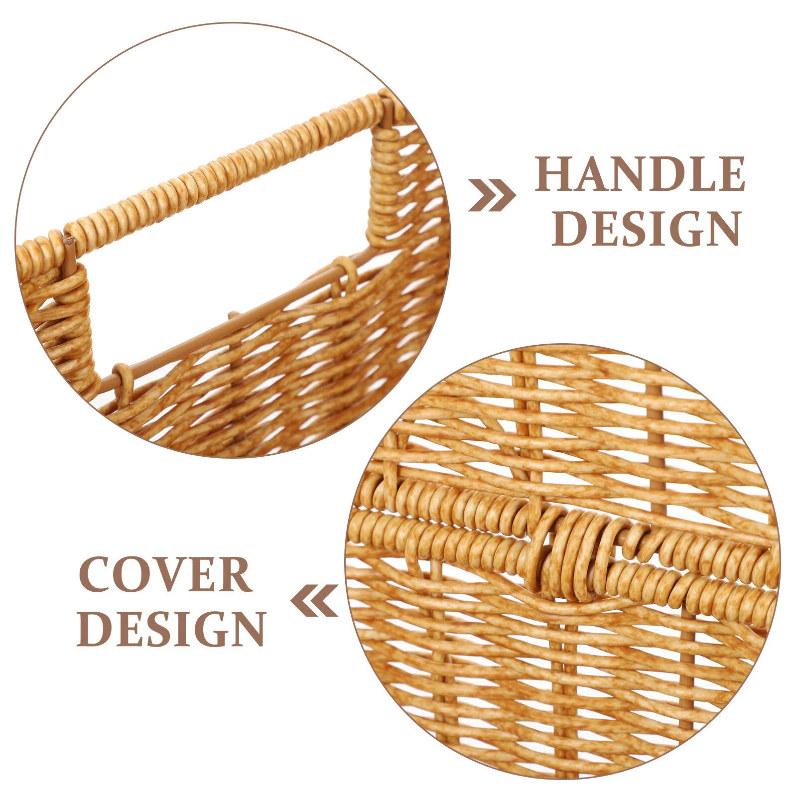 

Woven Basket With Lid Storage Bins Clothing Vegetable Basket Large Household Indoor Iron Frame Kids Clothes Hamper