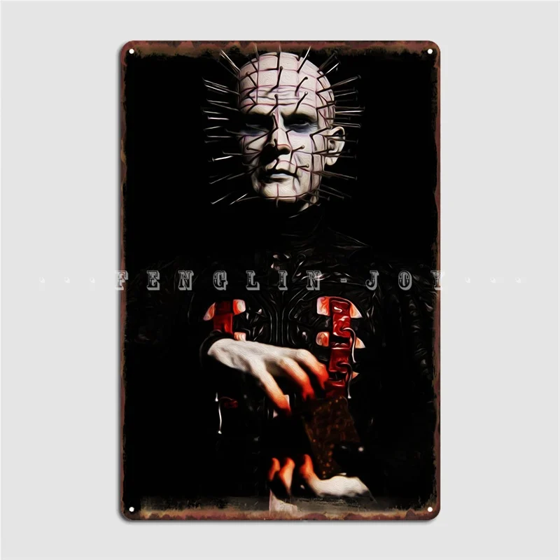 

Pinhead Metal Plaque Poster Wall Cave Garage Club Funny Wall Decor Tin Sign Poster