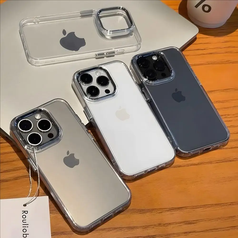 Фото Чехол для телефона Rapper T-Thasup T-ThaSupreme для iPhone 17 16 Air E 15 14 13 12 11 Plus Pro Max, гальванизированный, прозрачный, мягкий, с покрытием №2