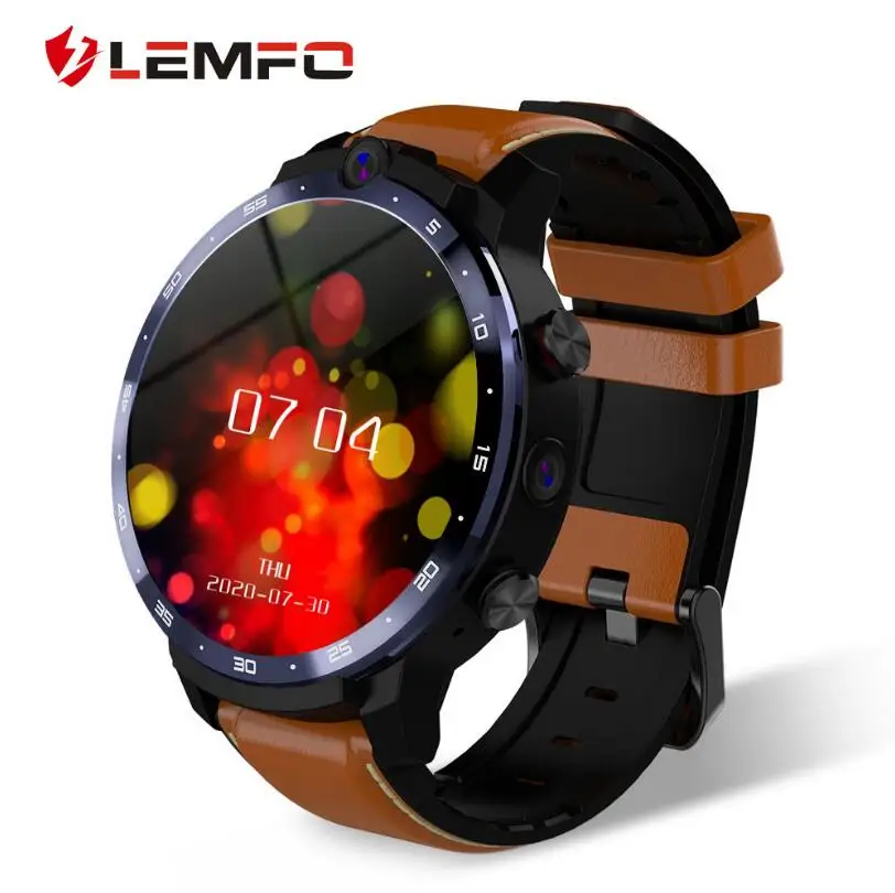 

Мужские Смарт-часы LEM12pro, 4 + 64 ГБ, Android 10, 400*400, экран 1,6 дюйма, двойная камера, 4G, внешний аккумулятор 900 мАч, умные часы Google Play