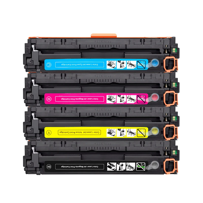 Совместимый картридж с тонером 128A CE320A 320A CE321A CE322A CE323A для HP Color CP1525n CP1525nw Pro CM1415 CM1415fn