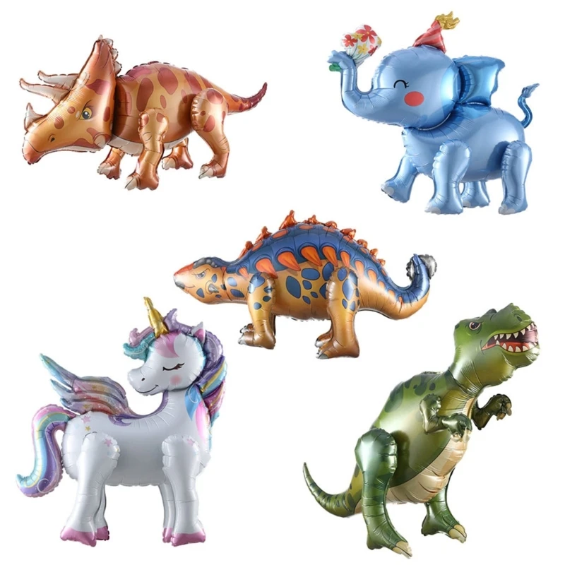 

4D Dinosaur Foil Balloon Birthday Party Decorations Aluminium Foil Balloon Toy Dropship