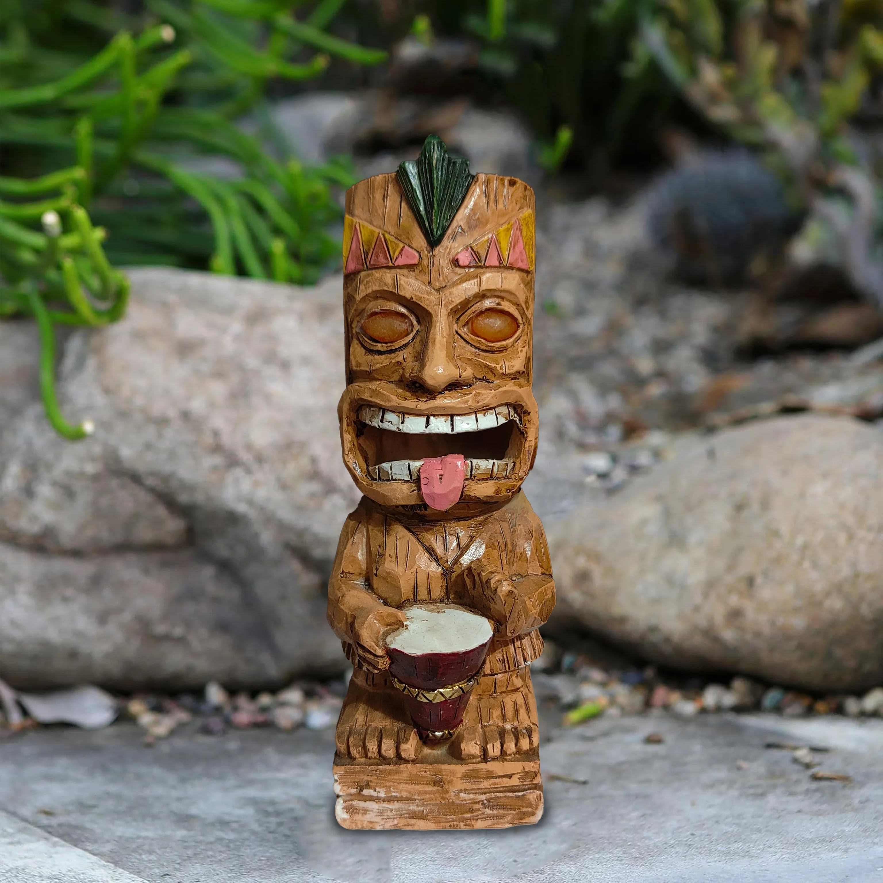 Maya Series Decorations Tiki Hawaii Tribe Totem Garden Lawn Lights Solar Lighting