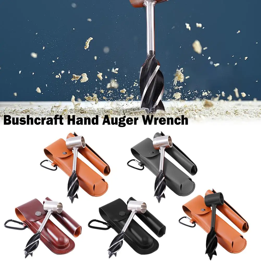 

Portable Auger Wrench Outdoor Survival Hand Drill Survival Tool Jungle Gear Camping Accessories Sports Crafts Q6M1