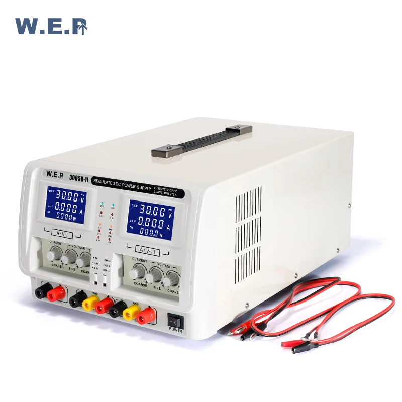 

WEP 3005D-II digital dc power supply 0-30V 0-5A Adjustable