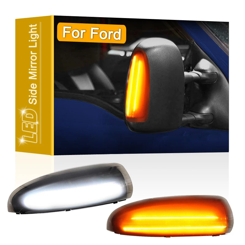 

Smoked Lens LED Side Rearview Mirror Light Turn Signal And Running Light For Ford Excursion F250 F350 F450 F550 F650 Super Duty