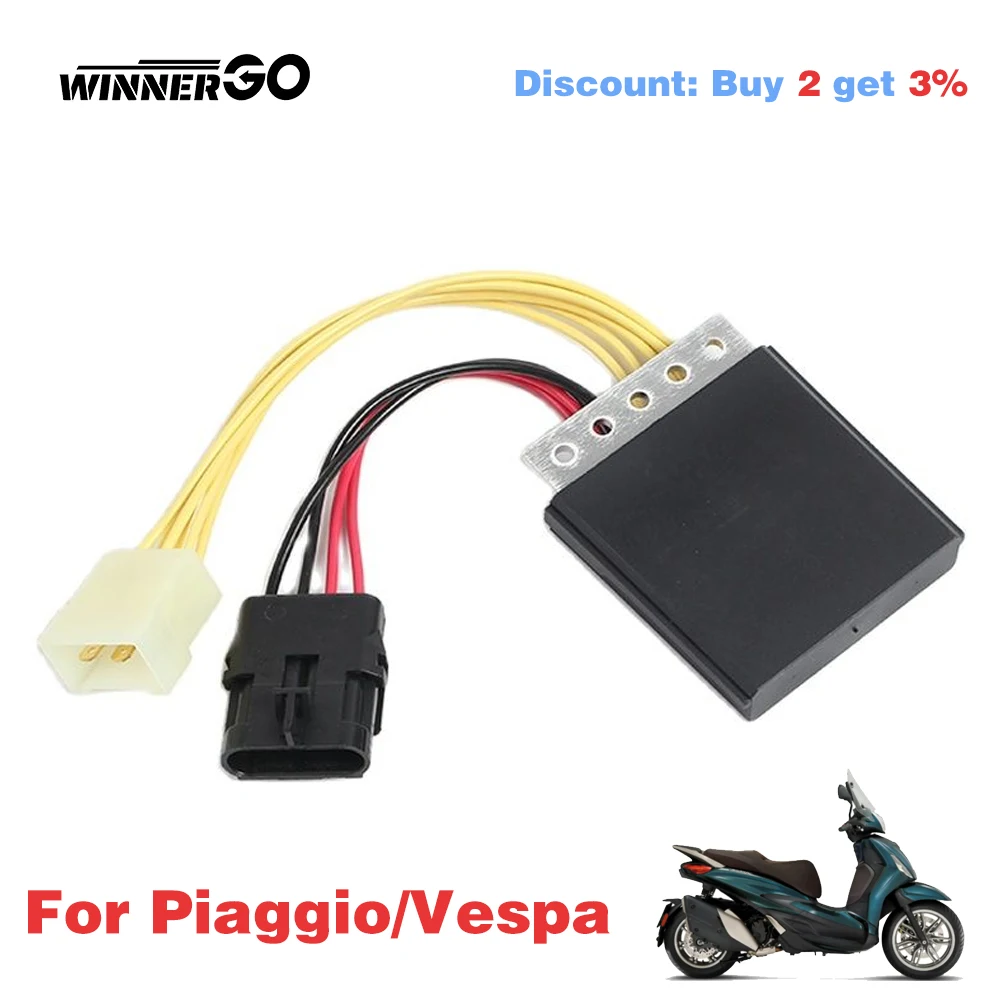 

WINNERGO Motorcycle Voltage Regulator Rectifier for Piaggio Beverly 400 250 500 BV Tourer 500 Cruiser 250 BV400 4011024 2205239