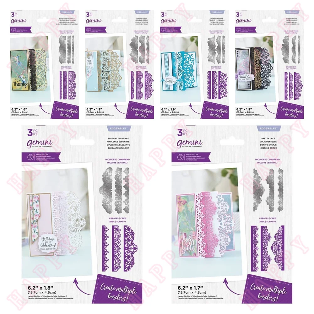 Металлические пресс-формы много разных видов кружева «сделай сам» для скрапбукинга бумаги дневника украшения ручной работы для 2022 тиснения шаблон