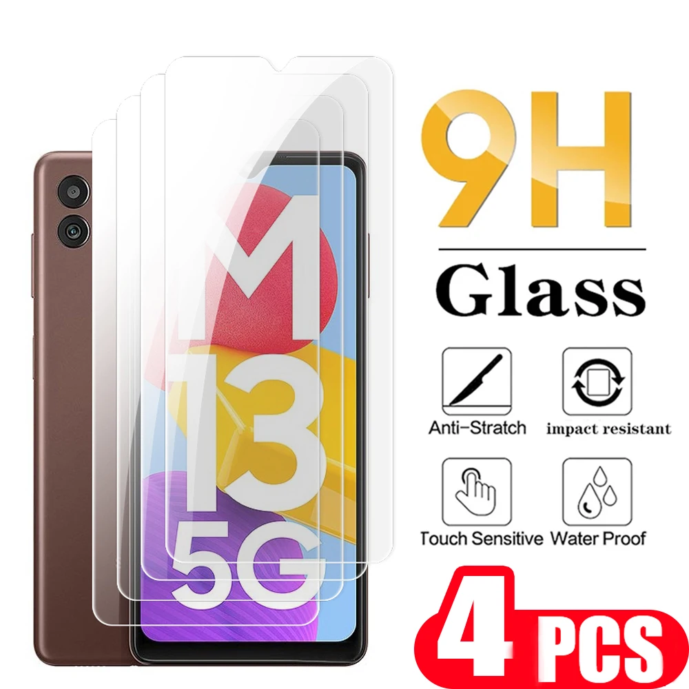 

4Pcs Tempered Glass For Samsung Galaxy M22 M23 M31 M32 M33 M12 M13 M14 Screen Protector F14 M02 M02S M30 M30S M21 M21S M42 film