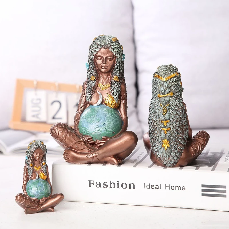 

Mother Earth Goddess Art Statue Millennial Gaia Statue Mythic Figurine Nemesis Mother Gift Figurine Ornaments Home Accessories