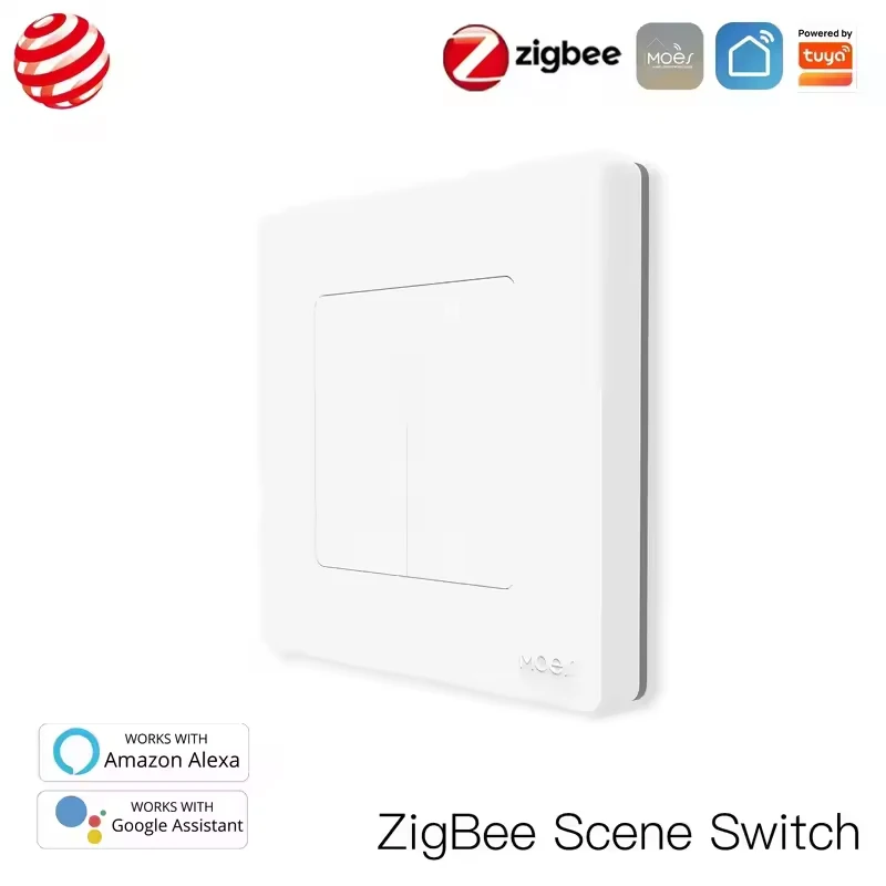 

MOES Tuya ZigBee Умный переключатель сцен 4-позиционный