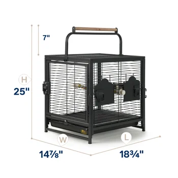 Prevue Pet Products Portable Metal Travel Bird Cage Carrier Cage Bird House Cage Large Parrot Cage 2