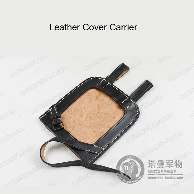 Reproduction German Leather Cover Carrier for Flat Shovel En